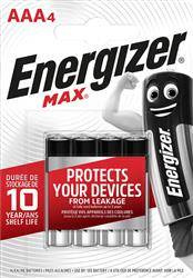 BATERIA ALKALICZNA AAA ENERGIZER MAX 4SZT