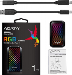 Adata Dysk SSD External SE900 1TB USB3.2-A/C RGB