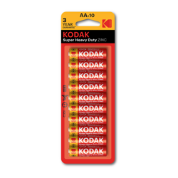 BATERIA CYNKOWA AA KODAK ZINC SUPER HEAVY DUTY 30946798 10SZT