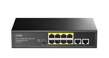 CUDY PRZEŁĄCZNIK FS1010PG 8XFE POE+ 120W 2XGIGABIT UPLINK