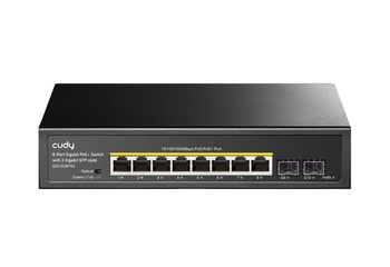 CUDY PRZEŁĄCZNIK GS1008PS2 SWITCH 8XGE POE+ 120W 2XSFP