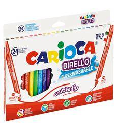 FLAMASTRY DWUSTRONNE CARIOCA 41521 BIRELLO 160-1464 MIX*24SZT