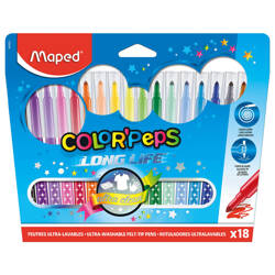 FLAMASTRY MAPED COLORPEPS LONG LIFE 18 SZT