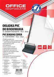 FOLIA DO BINDOWANIA A4 OFFICE PRODUCTS PRZEZROCZYSTA 200MIC 100 SZT