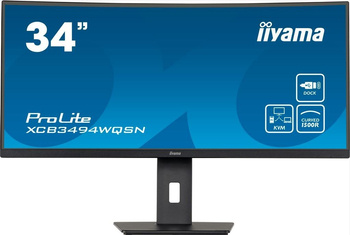 IIYAMA MONITOR 34 CALE XCB3494WQSN-B5 VA,UWQHD,1500R,USB-CDOCK,KVM,HAS(150MM)