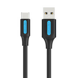 KABEL USB-A 2.0 DO USB-C VENTION COKBD 3A 0,5M (CZARNY)