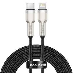 KABEL USB-C DO LIGHTNING BASEUS CAFULE, PD, 20W, 2M (CZARNY)