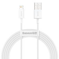 KABEL USB DO LIGHTNING BASEUS SUPERIOR SERIES, 2.4A, 2M (BIAŁY)