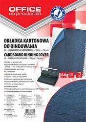 KARTON DO BINDOWANIA SKÓROPODOBNY A4 OFFICE PRODUCTS DELTA CIEMNONIEBIESKI 100 SZT