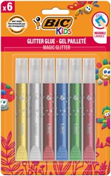 KLEJ BROKATOWY BIC GLITTER METALLIC 893269 6 KOLORÓW