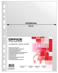 KOSZULKI GROSZKOWE A4 OFFICE PRODUCTS POSZERZANE PP 90MIC 50SZT