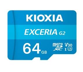 Kioxia Karta pamięci microSD 64GB Gen2 UHS-I U3 adapter Exceria