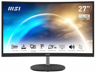 MSI MONITOR PRO MP271CA 27 CALI FHD/75HZ/1MS/ZAKRZYWIONY