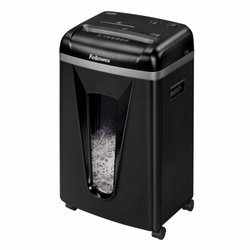 NISZCZARKA A4 FELLOWES 450M 4074101 CZARNA 9KRT ŚCINKI 2X12MM 22 LITRY