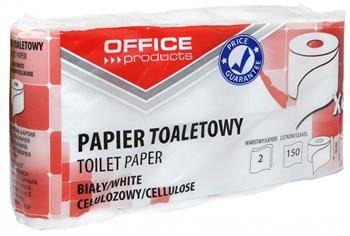 PAPIER TOALETOWY DWUWARSTWOWY CELULOZOWY OFFICE PRODUCTS BIAŁY 15M 8SZT.