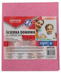 ŚCIERECZKA WISKOZOWA DOMOWA OFFICE PRODUCTS MIX KOLORÓW 32X38CM 3 SZT