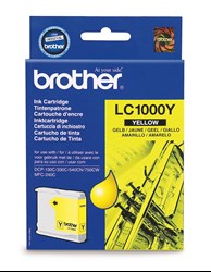 TUSZ ORYGINALNY BROTHER LC1000Y YELLOW 400 STRON PO TERMINIE