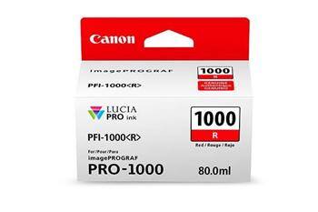 TUSZ ORYGINALNY CANON PFI1000R 0554C001 CZERWONY  80 ML