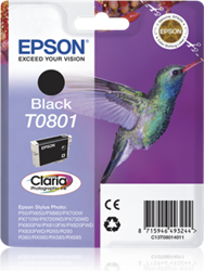 TUSZ ORYGINALNY EPSON T0801 C13T08014011 CZARNY  7,4 ML