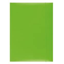Teczka z gumką A4 OFFICE PRODUCTS zielona karton 300gsm