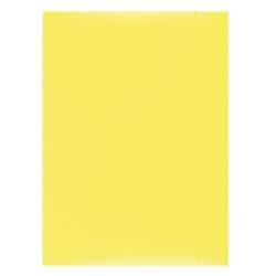 Teczka z gumką A4 OFFICE PRODUCTS żółta karton 300gsm