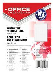 WKŁADY DO SEGREGATORA A4 OFFICE PRODUCTS BIAŁY KRATKA 50KART