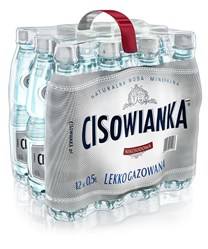 WODA LEKKO GAZOWANA BUTELKA PLASTIKOWA CISOWIANKA 0,5L