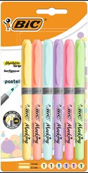 ZAKREŚLACZ BIC HIGHLIGHTER GRIP PASTEL 992561 MIX*6 1.6-3.3MM 6SZT