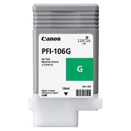 CANON ORYGINALNY INK / TUSZ PFI106G, GREEN, 130ML, 6628B001, CANON IPF-6300