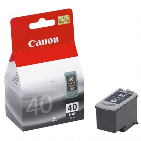 CANON ORYGINALNY INK / TUSZ PG40, BLACK, BLISTR Z OCHRONĄ, 490S, 16ML, 0615B042, 0615B006, CANON IP1600, 2200, MP150, 170, 450