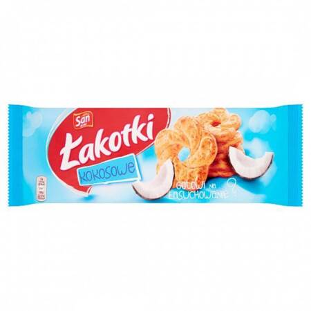 CIASTKA ŁAKOTKI KOKOSOWE SAN 168G