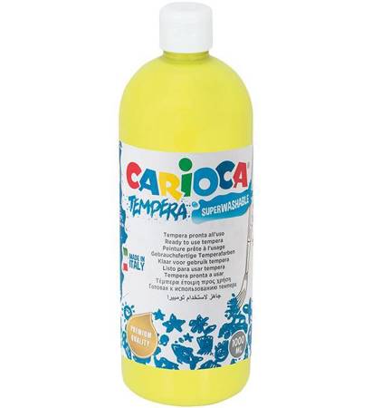 FARBA TEMPERA CARIOCA KO030/12 170-1864 1000ML ŻÓŁTA CYTRYNOWA