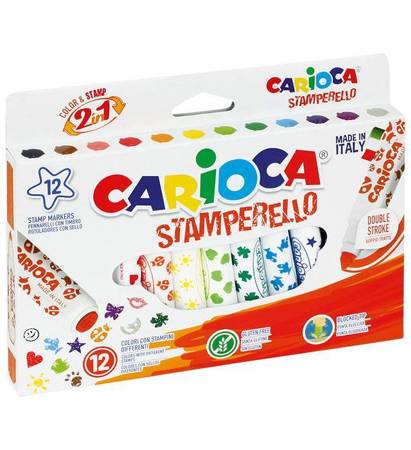 FLAMASTRY PIECZĄTKAMI CARIOCA 42240 STAMPERELLO 160-1903 MIX*12SZT