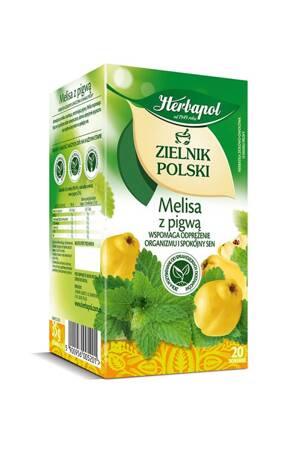 HERBATA MELISA Z PIGWĄ HERBAPOL ZIELNIK POLSKI 20 TOREBEK