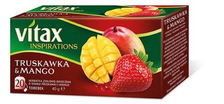 HERBATA TRUSKAWKA I MANGO VITAX INSPIRATIONS 20 TOREBEK