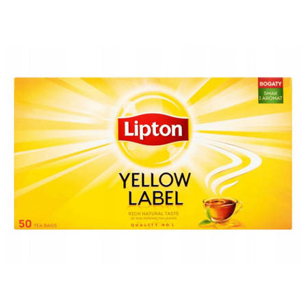 HERBATA YELLOW LABEL LIPTON 50 TOREBEK