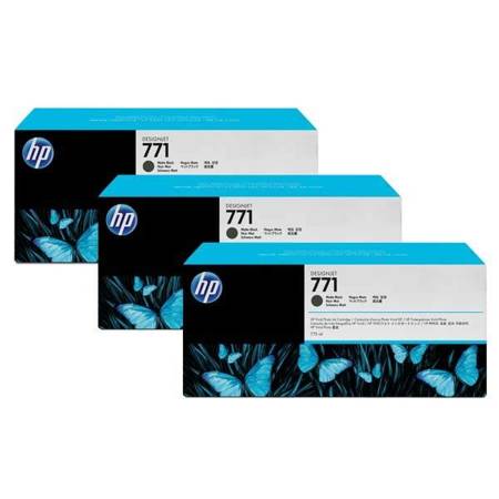 HP ORYGINALNY INK / TUSZ CR250A, MATTE BLACK, 3X775ML, HP 771, HP 3-PACK, DESIGNJET Z6200