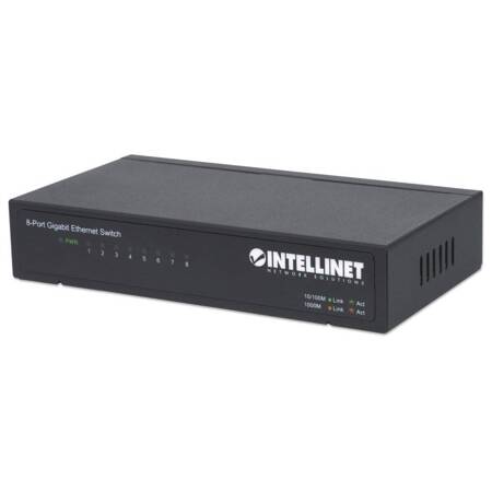 INTELLINET PRZEŁĄCZNIK GIGABIT 8X 10/100/1000 MBPS RJ45 DESKTOP METALOWY