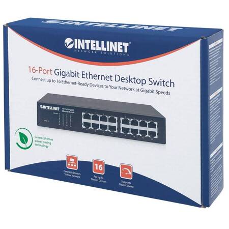 INTELLINET SWITCH GIGABIT 16X 10/100/1000 RJ45