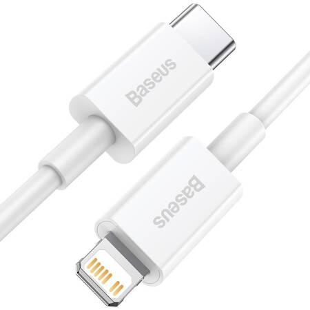 KABEL USB-C DO LIGHTNING BASEUS SUPERIOR SERIES, 20W, PD, 2M (BIAŁY)