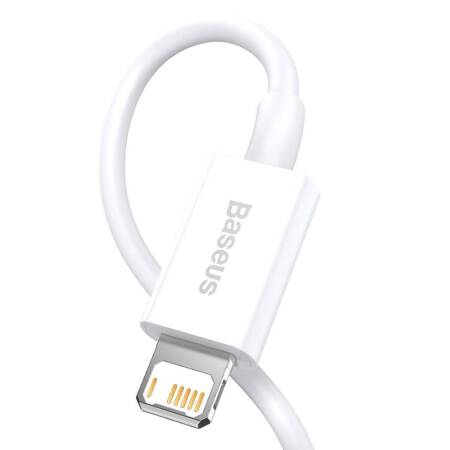 KABEL USB DO LIGHTNING BASEUS SUPERIOR SERIES, 2.4A, 1.5M (BIAŁY)