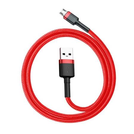 KABEL USB DO MICRO USB BASEUS CAFULE 2.4A 1M (CZERWONY)