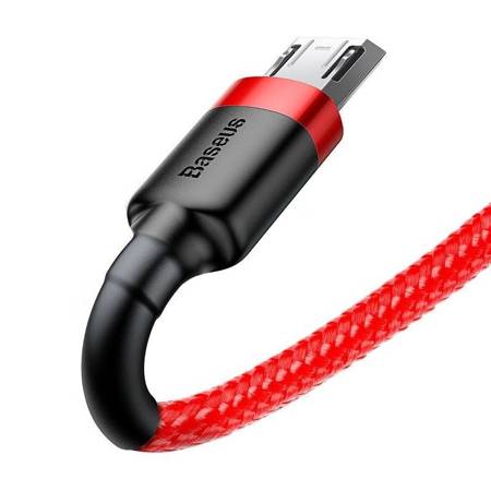 KABEL USB DO MICRO USB BASEUS CAFULE 2.4A 1M (CZERWONY)