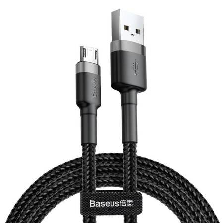 KABEL USB DO MICRO USB BASEUS CAFULE 2A 3M (CZARNO-SZARY)