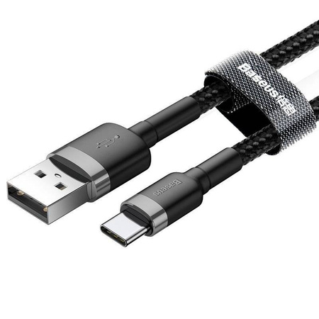 KABEL USB DO USB-C BASEUS CAFULE 2A 2M (SZARO-CZARNY)