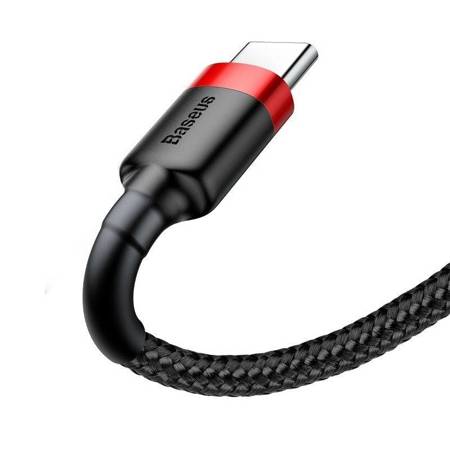 KABEL USB DO USB-C BASEUS CAFULE 2A 3M (CZERWONO-CZARNY)