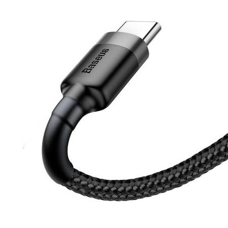 KABEL USB DO USB-C BASEUS CAFULE 3A 1M (SZARO-CZARNY)