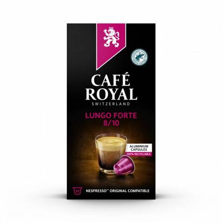 KAWA W KAPSUŁKACH CAFE ROYAL LUNGO FORTE 10 SZT