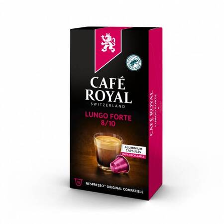 KAWA W KAPSUŁKACH CAFE ROYAL LUNGO FORTE 10 SZT