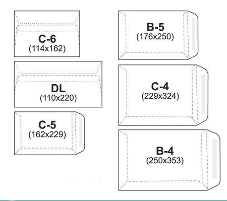 KOPERTA B5 SK NC KOPERTY 31521020/25 BIAŁA 25SZT